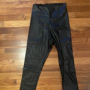 Faux leather leggings